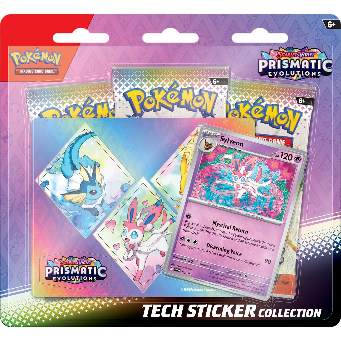 Pokemon Trading Card Game Prismatic Evolutions Tech Sticker Collection